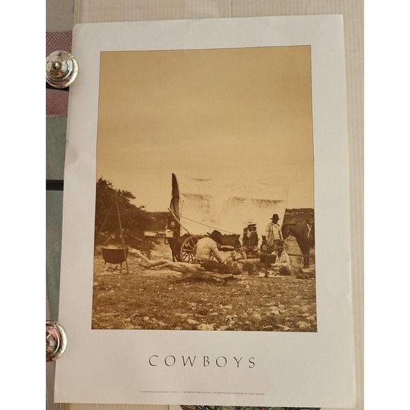 Vintage Cowboys Poster By Martin Schreiber Playboy Magazine 1992
